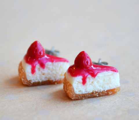 Strawberry Cheesecake Post Earrings