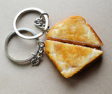 Grilled Cheese Sandwich Best Friend Key Chain Set