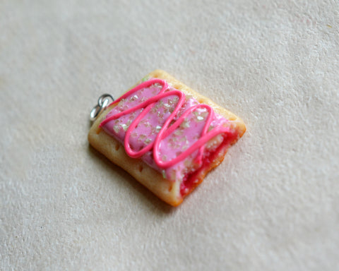Pink Pop Tart Breakfast Toaster Pastry Charm or Stitch Marker
