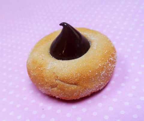 Peanut Butter Blossom Cookie Polymer Clay Food Magnet
