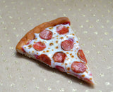 Pepperoni Pizza Slice Magnet, Polymer Clay