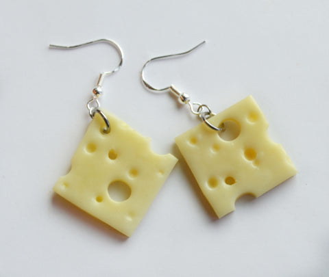 Swiss Cheese Slice Dandle Earrings