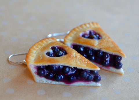 Blueberry Pie Dangle Earrings