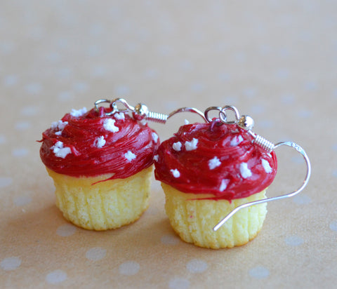 Little Mushroom Cupcake Earrings
