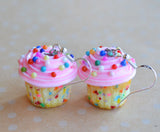 Confetti Cupcake Dangle Earrings