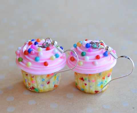 Confetti Cupcake Dangle Earrings
