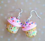 Confetti Cupcake Dangle Earrings