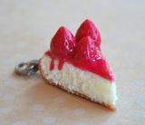 Strawberry Cheesecake Charm, Keychain, or Necklace