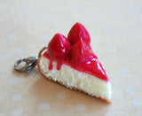 Strawberry Cheesecake Charm, Keychain, or Necklace