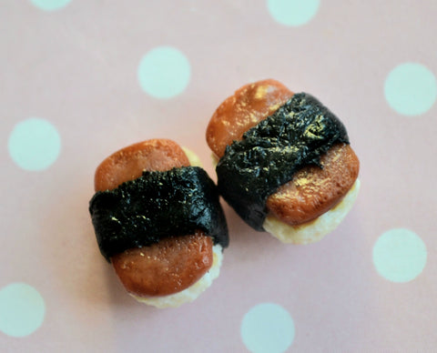 Spam Musubi Stud Earrings