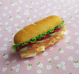 Sub Sandwich Ham and turkey Food Magnet