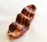 Bacon Slice Miniature Food Magnet, Polymer Clay