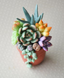 Mini Potted Succulent Arrangement Magnet , CLARITY
