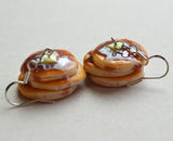 Pancake Stack With Maple Syrup Hook Dangle Earrings