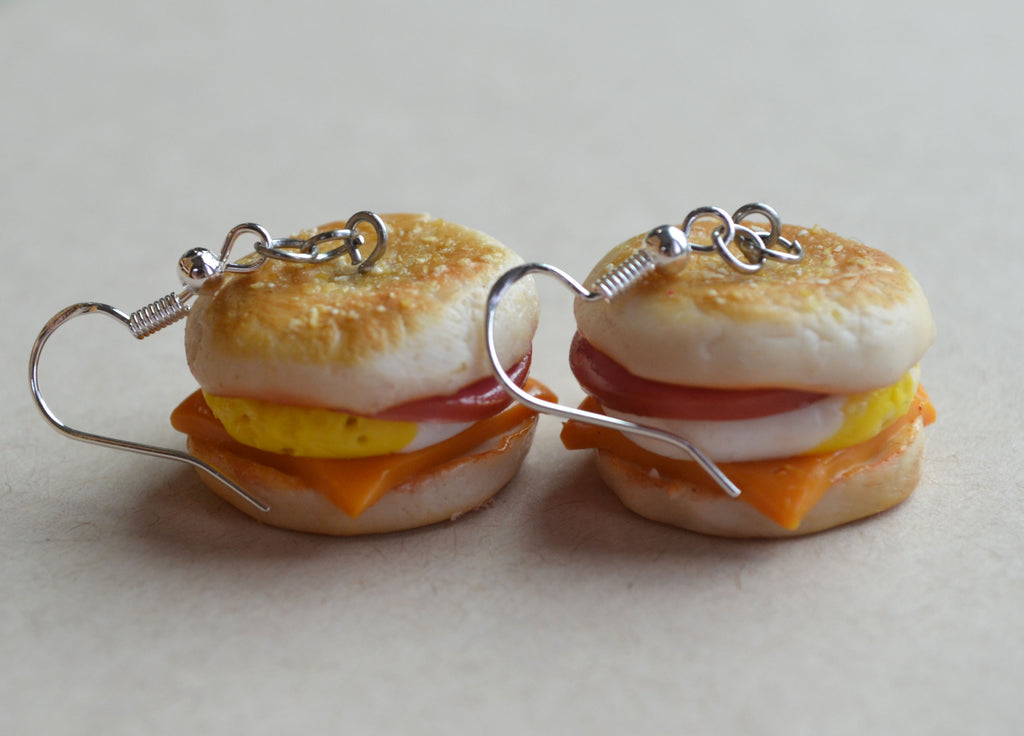 Breakfast Food Themed Polymer Clay Miniature Food Charm Bracelet