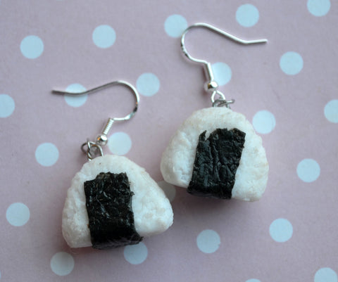 Japanese Onigiri Hook Earrings