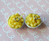 Mac and Cheese Bowl Hook Earrings