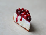 Cherry Cheesecake Polymer Clay Charm or Key Chain