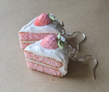 Strawberry Layer Cake Dangle Earrings