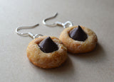 Peanut Butter Blossom Cookie Dangle Earrings