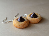 Peanut Butter Blossom Cookie Dangle Earrings