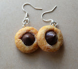 Peanut Butter Blossom Cookie Dangle Earrings