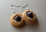Peanut Butter Blossom Cookie Dangle Earrings