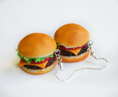 Cheeseburger Dangle Earrings