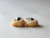 Peanut Butter Blossom Cookie Polymer Clay Stud Earrings