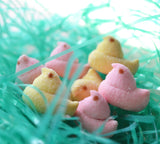 Easter Marshmallow chicks dangle earrings