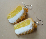 Lemon Meringue Pie Dangle Earrings