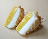 Lemon Meringue Pie Dangle Earrings