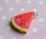 Watermelon Slice Polymer Clay Charm or Key Chain