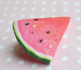 Watermelon Slice Polymer Clay Miniature Food Magnet Refrigerator Magnet