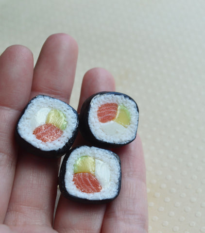 Polymer Clay Maki Sushi Adjustable Ring