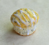Lemon Poppy Seed Muffin Polymer Clay Food Magnet