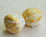 Lemon Poppy Seed Muffin Polymer Clay Food Magnet