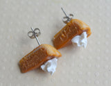 Pumpkin Pie Polymer Clay Stud Earring Earrings
