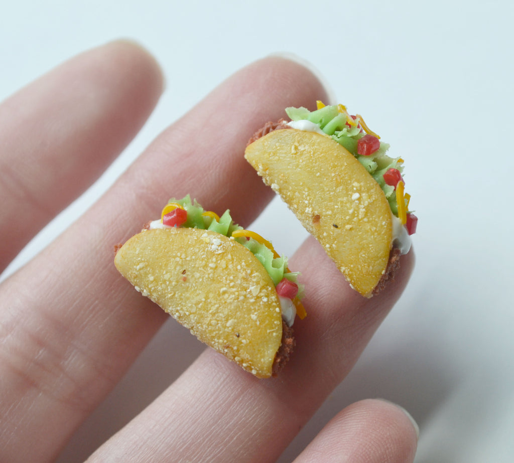 Pancake Polymer Clay Earrings, Miniature Food Jewelry, Breakfast