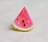 Watermelon Slice Ring, Polymer Clay Food Jewelry
