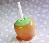 Caramel Apple Miniature Food Magnet, Polymer Clay Magnet