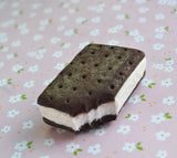 Ice Cream Sandwich Polymer Clay Food Magnet