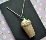 Coffee Frappuccino  Polymer clay Necklace
