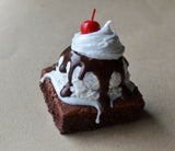 Ice Cream Brownie Sundae Food Magnet Fridge Magnet Polymer Clay Magnet