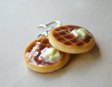Buttery Waffle Hook Earrings