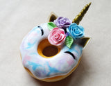 Unicorn Doughnut Miniature Food Magnet