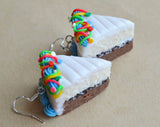 Ice Cream Cake Hook Earrings