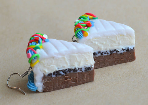 Ice Cream Cake Hook Earrings