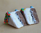 Ice Cream Cake Hook Earrings