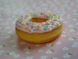Pastel Rainbow Sprinkles Doughnut Magnet